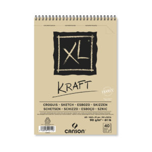 Cuaderno Dibujo O Acuarela Cubierta De Papel Kraft 18x26cm