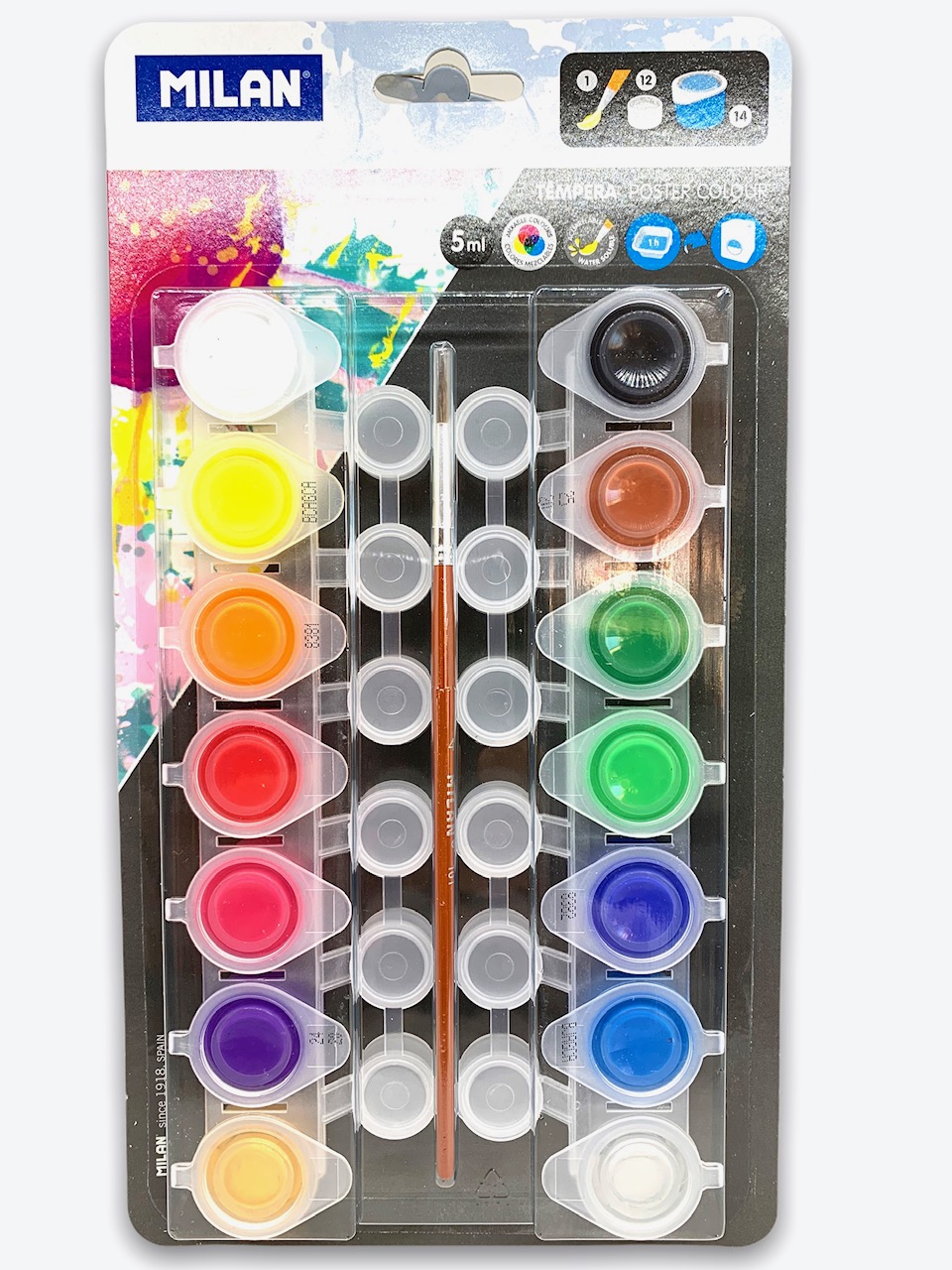 Set De Pinceles De Colores Para Pintura Acrílica, Témperas