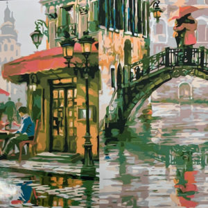 Cuadro para pintar con números Canal in Amsterdam - Kits de pintura para  adultos - Pintar por números