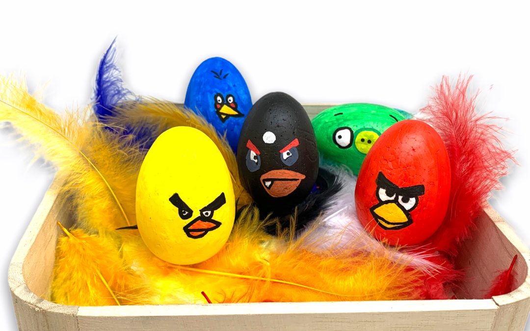 Manualidades de Pascua: Huevos Angry Birds