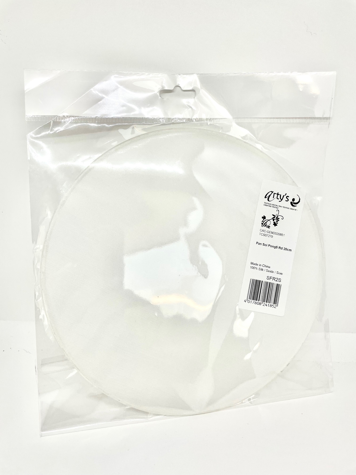 Delantal blanco algodon con bolsillo central. Talla M-XL 65x84cm 210g-m² -  ArtBendix
