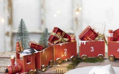 Adornos navideños: Tren de Papá Noel