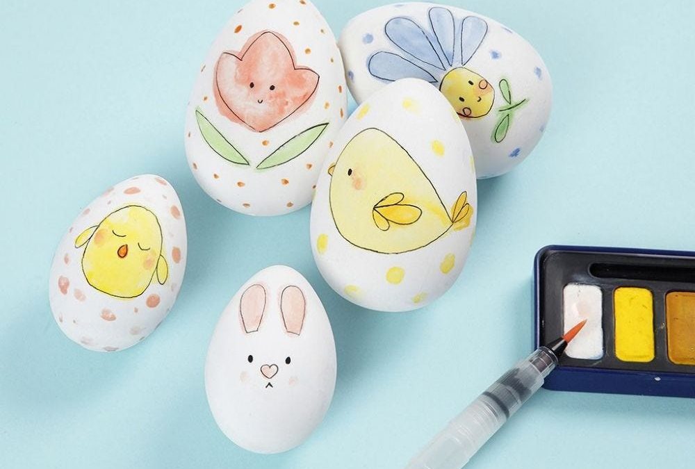 Decoración de Pascua: Huevos pintados