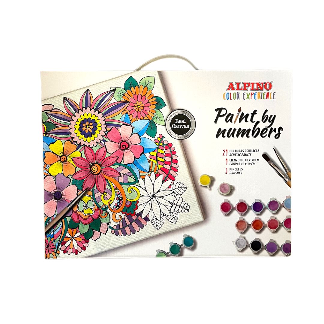 Set pintar por números Alpino color experience, incluye todo el material. -  ArtBendix