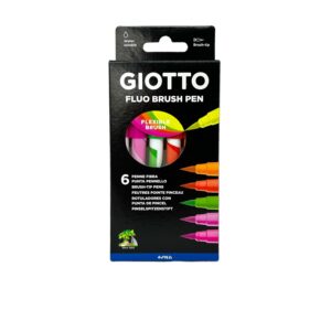 Estuche 18 rotuladores Giotto Turbo Maxi, punta gruesa 5mm, tinta al agua  lavable - ArtBendix