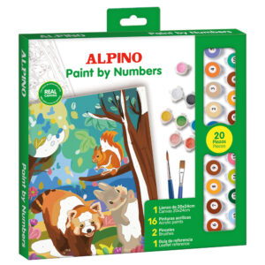 NATUCE Pintar Por Numeros Para Adultos Niños Pintura Por Números Con Pinceles Y Pinturas Decoraciones, DIY Conjunto Completo De Pinturas Para El Hogar Colorido León (16 * 20 Pulgadas, Sin Marco